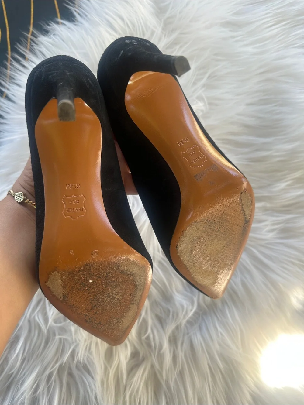 Tory Burch Women's Black Suede Pointed-Toe Stiletto Pumps